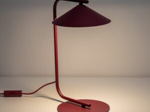 Miniaturka 3 - Bordowa lampka nocna Lume w aranżacji wnętrza