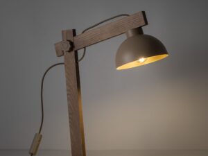 Miniaturka 3 - Lampka nocna Oslo piaskowy beż – włączone światło