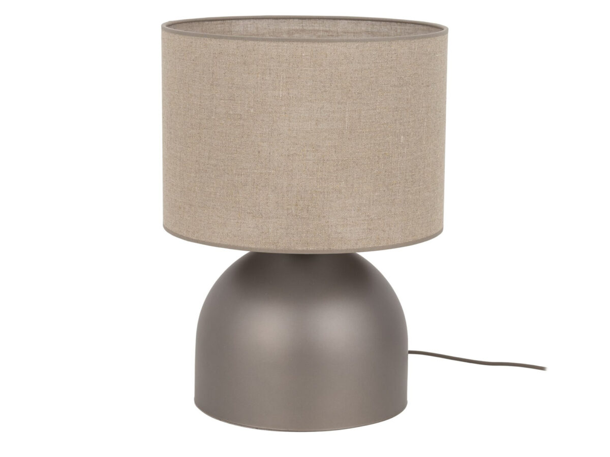 Lampka nocna Tami z cylindrycznym abażurem z tkaniny