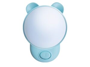 Miniaturka 6 - Niebieska lampka nocna LED z uszami na białym tle