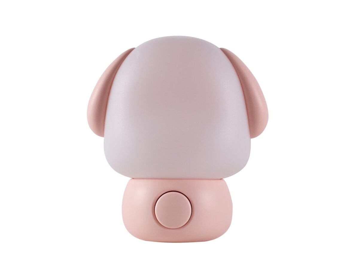 Lampka nocna wtykowa LED piesek 1,2 W CCT różowa
