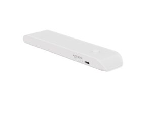 Miniaturka 1 - Biała lampka podszafkowa LED 18 cm z przełącznikiem AUTO OFF ON i ładowaniem USB-C