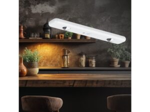 Miniaturka 4 - Biała lampka LED 23 cm w wizualizacji kuchni przy blacie