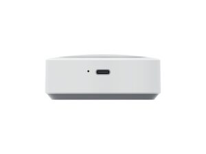 Miniaturka 2 - Okrągła lampka podszafkowa LED, widok boczny ze złączem USB-C