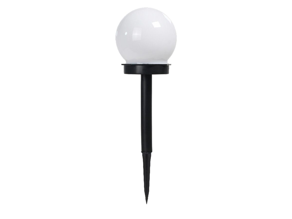 Lampka solarna ogrodowa kula LED 10 cm – zestaw 24 szt.