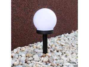 Miniaturka 2 - Lampka ogrodowa solarna kula w kamiennej rabacie