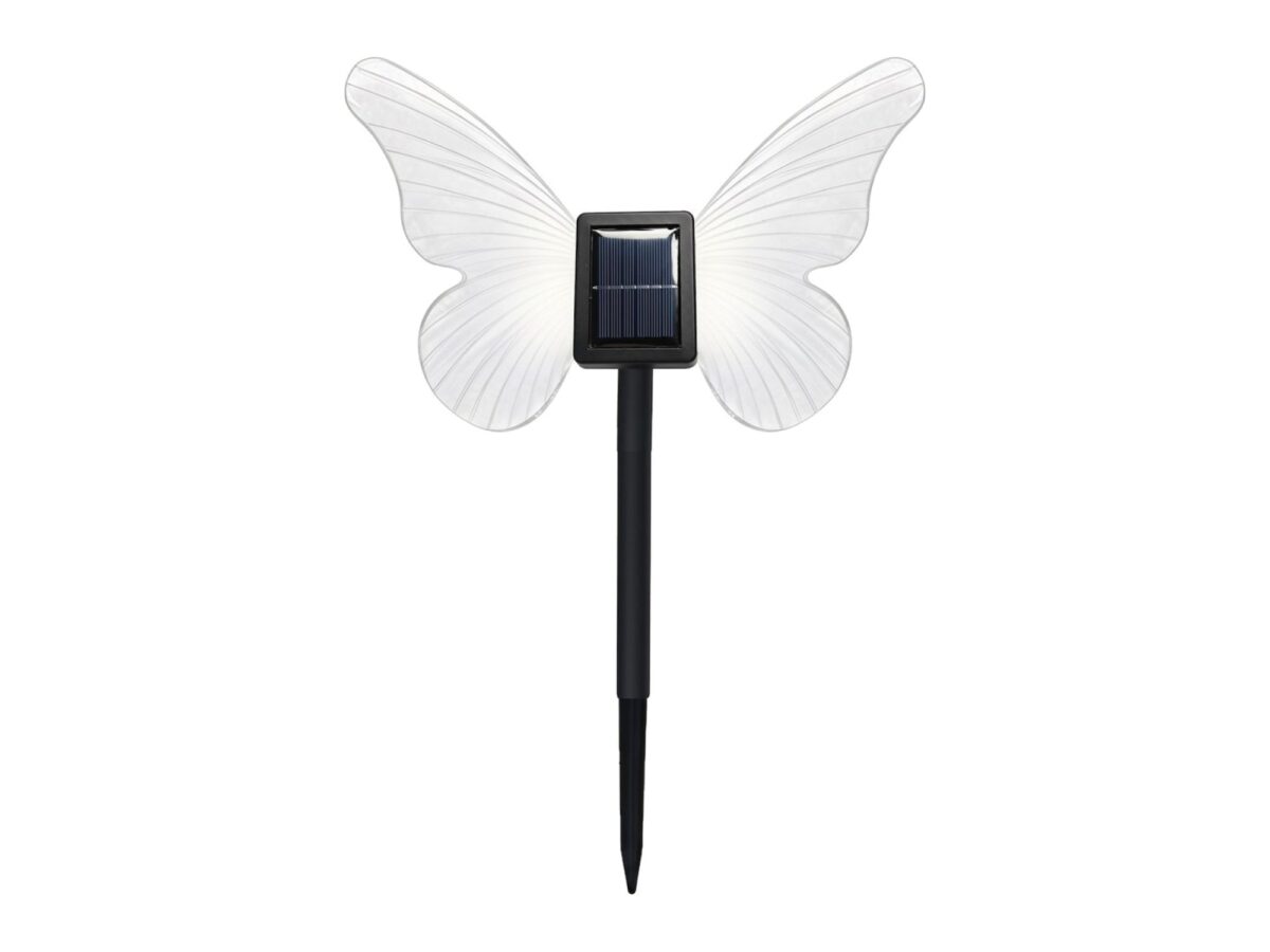 Lampka solarna ogrodowa motyl 3000 K 24 cm