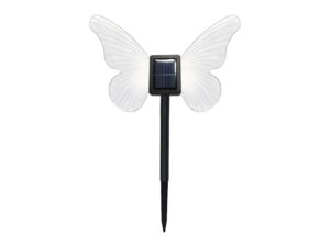 Miniaturka 7 - Lampka solarna motyl 3000 K z transparentnymi skrzydłami, pełna postać