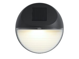 Miniaturka 1 - Lampka ścienna solarna – panel słoneczny i przykładowe świecenie