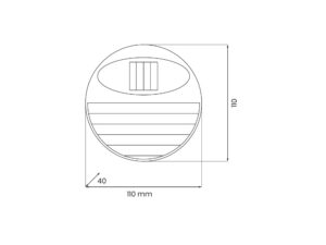Miniaturka 5 - Lampka solarna ścienna – wymiary 110 × 110 × 40 mm