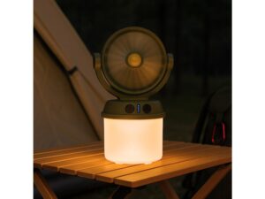 Miniaturka 3 - Lampka solarna LED z wentylatorem w aranżacji zadaszonego miejsca wypoczynku