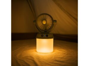 Miniaturka 4 - Zielona solarna lampka z wentylatorem z innej perspektywy