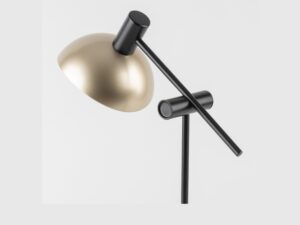 Miniaturka 5 - Lampka stołowa Artis czarno-złota, dodatkowe ujęcie oprawy