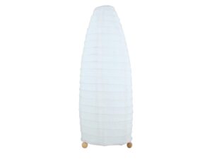 Miniaturka 6 - Biała papierowa lampka stołowa Avosena 38 cm z kloszem w formie kokonu