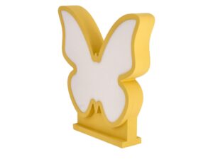 Miniaturka 2 - Lampka dziecięca LED motyl w żółto-złotej obudowie, profil