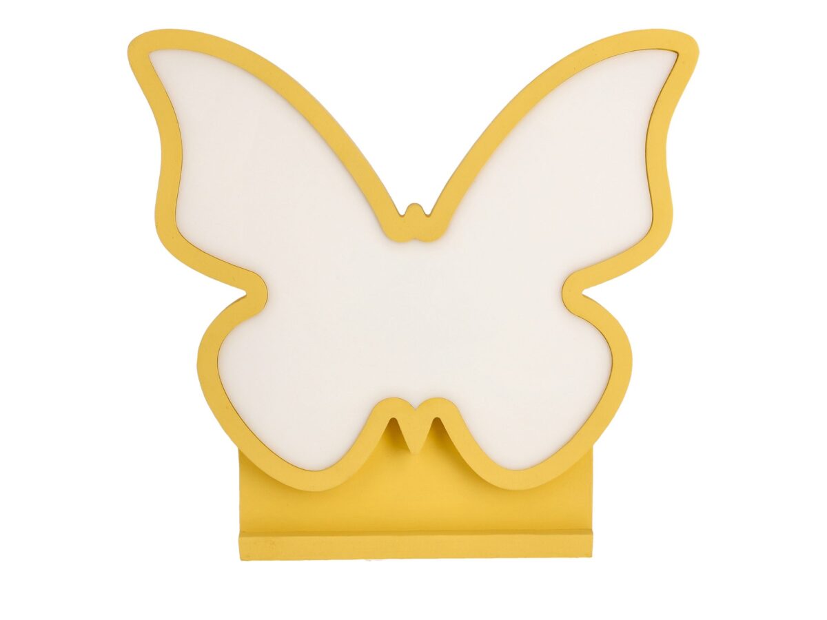 Lampka stołowa LED motyl 28,5 cm – złota lub różowa