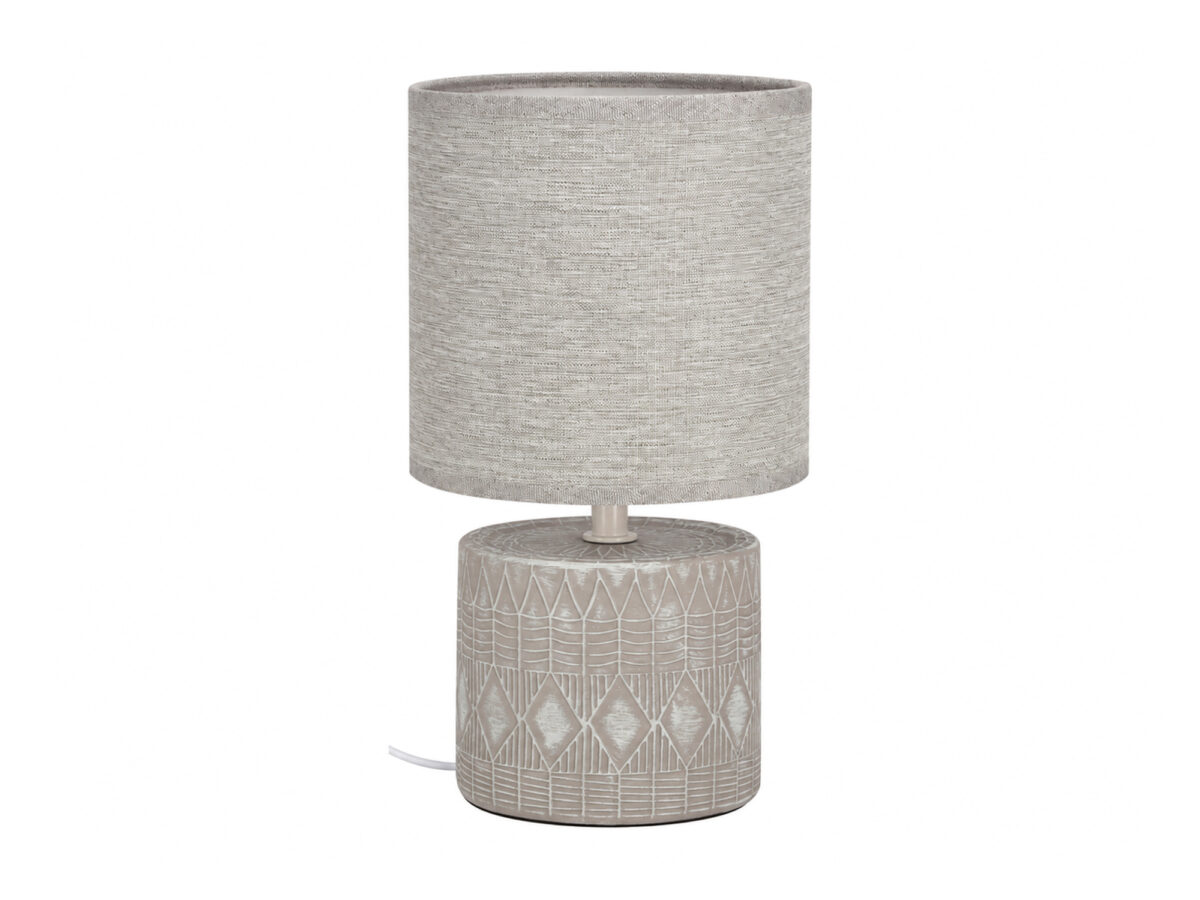 Lampka stołowa Nevedeta 26 cm – szara lub beżowa E14