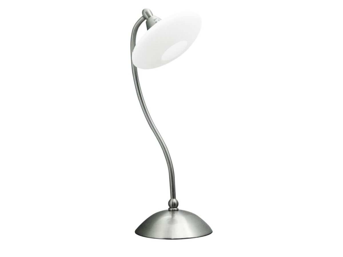 Lampka stołowa Nevotona 37 cm G9 – nikiel satynowy