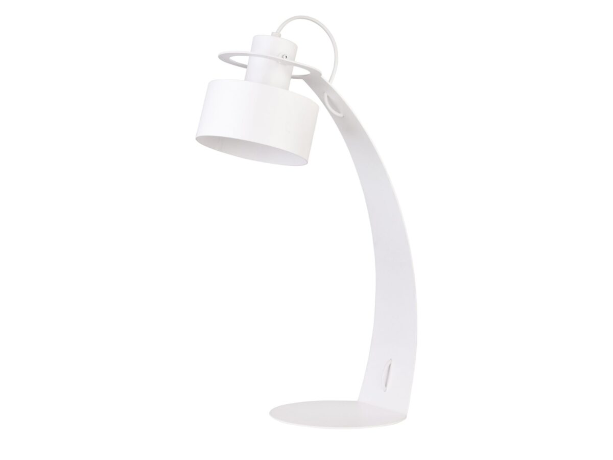 Lampka stołowa Rif E27 z łukowym metalowym ramieniem