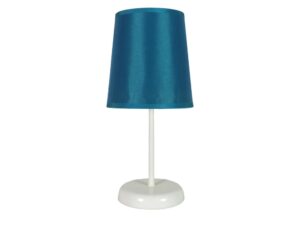 Miniaturka 6 - Lampka stołowa Valimena niebieska z gładkim abażurem