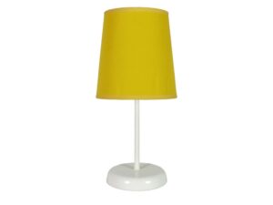 Miniaturka 7 - Lampka stołowa Valimena żółta z gładkim abażurem