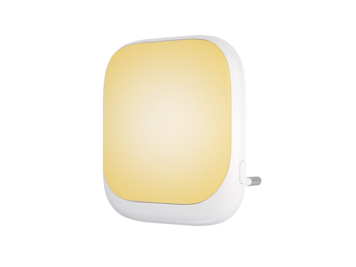 Lampka wtykowa LED 2700 K z czujnikiem zmierzchu biała – zestaw 5 szt.