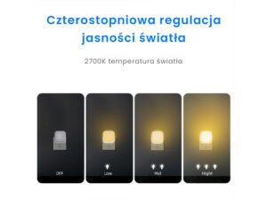 Miniaturka 4 - Regulacja jasności lampki wtykowej LED: niski średni wysoki poziom