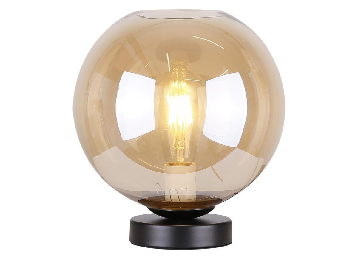 Lampa stołowa Zeniva 28 cm ze szklaną kulą E27