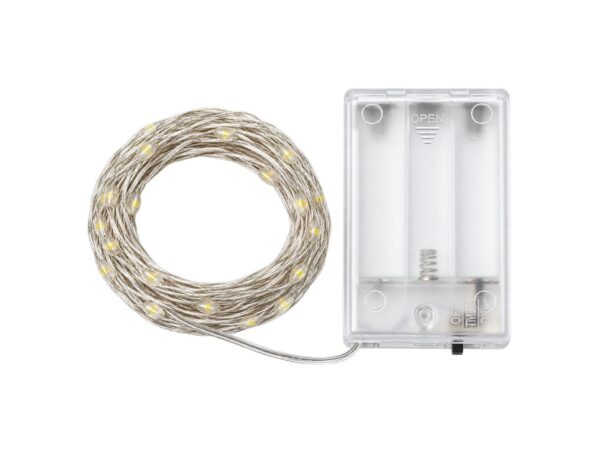 Lampki LED na srebrnym druciku 10 m 100 punktów – packshot