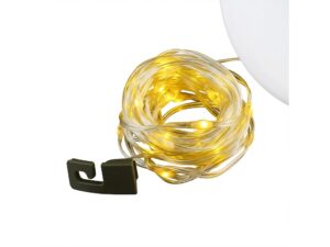Miniaturka 8 - Zbliżenie dodatkowego łańcuszka świetlnego lampy solarnej