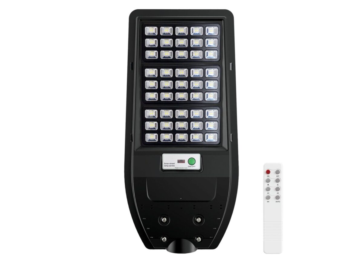 Latarnia solarna LED 100 W 1200 lm 6000 K czarna