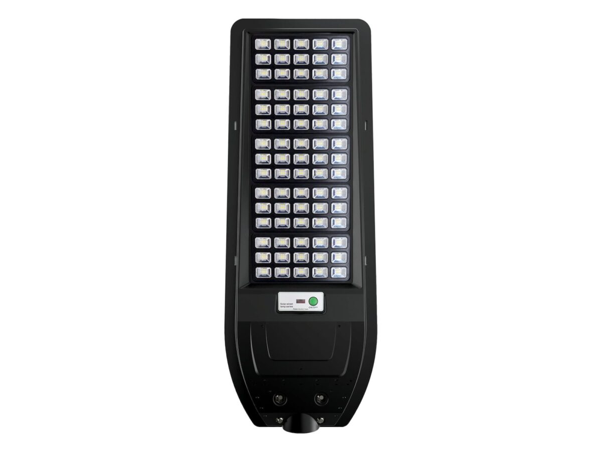 Latarnia solarna uliczna LED 200 W 2400 lm 6000 K czarna