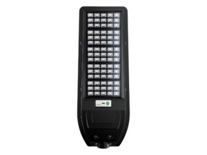 Miniaturka 6 - Latarnia solarna uliczna LED 200 W czarna – widok frontowy