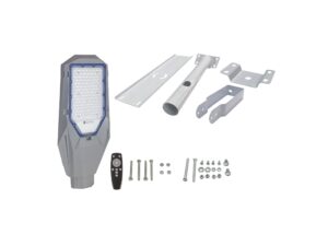 Miniaturka 8 - Lampa uliczna solarna LED 200 W – głowica, panel, pilot i uchwyty w zestawie