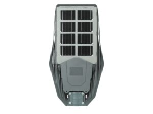 Miniaturka 1 - Tył latarni solarnej LED z ośmioma sekcjami panelu fotowoltaicznego na białym tle