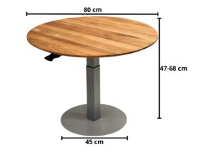 Miniaturka 3 - Ława Viresto 80 cm wymiary 47–68 cm