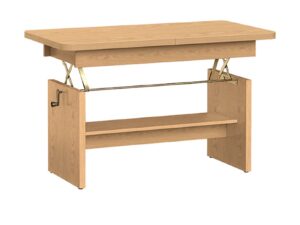 Miniaturka 6 - Ławostół Mareno Dąb Bookmatch z widocznym mechanizmem podnoszenia