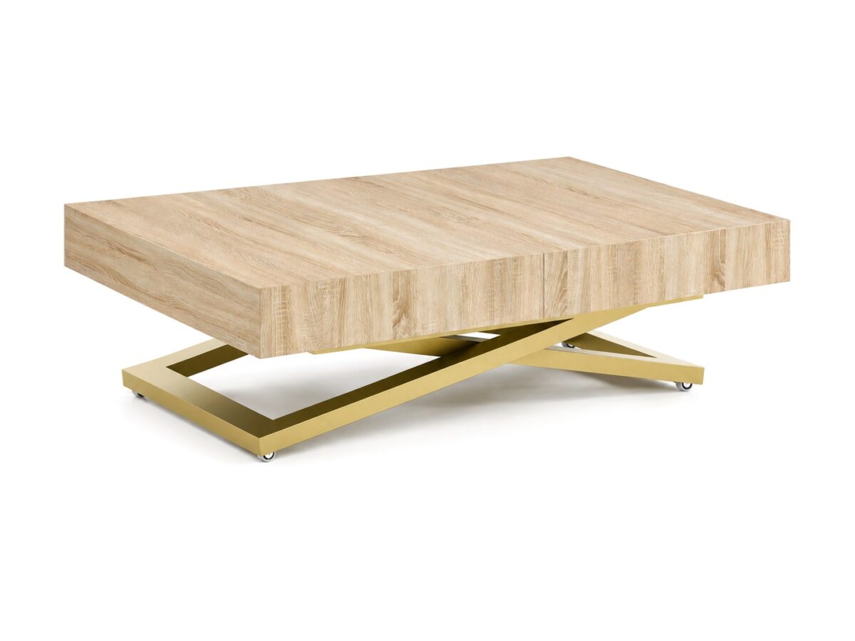 Ławostół Sanvita 120–200 cm – stelaż złoty lub miedziany