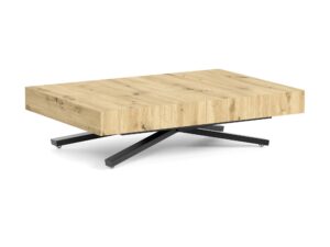 Miniaturka 2 - Ławostół Sanvita – blat dąb artisan, czarny stelaż