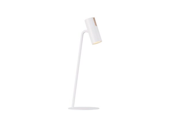 Leda lampa stołowa biała z ruchomym reflektorem