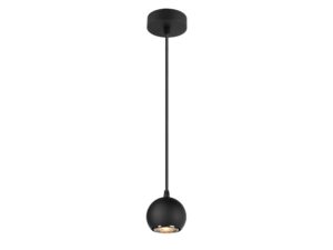 Miniaturka 7 - Czarna lampa Light Eye 90 z przykładowym pierścieniem dekoracyjnym kupowanym osobno