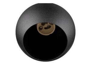 Miniaturka 2 - Czarna kula Light Eye 90 z widocznym od spodu gniazdem GU10
