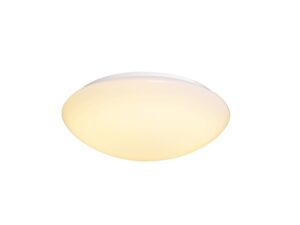Miniaturka 9 - Biały plafon Lipsy 40 cm, płynna linia klosza i obudowy