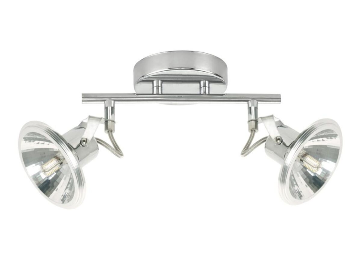 Listwa sufitowa LED 2-punktowa Alovona 37 cm chrom