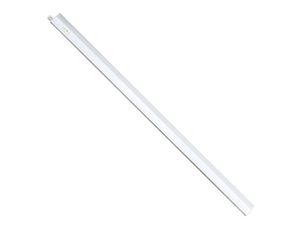 Biała listwa podszafkowa LED o długości 60 cm, widok całego produktu na białym tle
