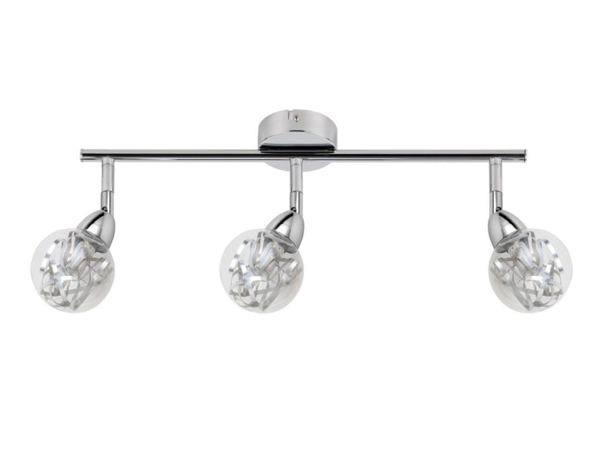 Listwa sufitowa LED Telesela 58 cm chrom 3 × 6 W