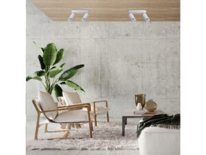 Miniaturka 5 - Podwójne białe spoty GU10 – aranżacja kilku lamp w salonie