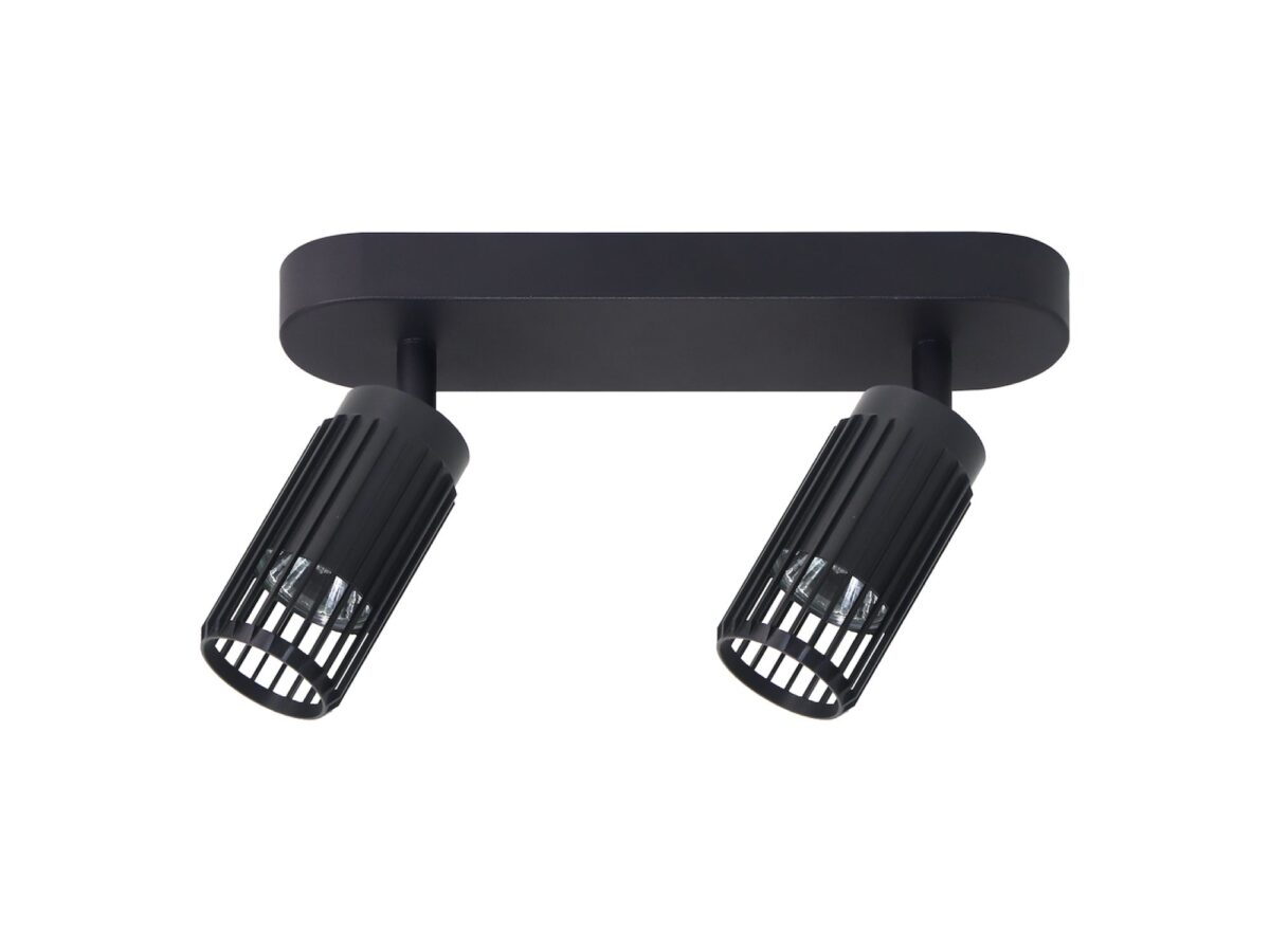 Listwa sufitowa 2 reflektory GU10 36,2 cm – biały/czarny