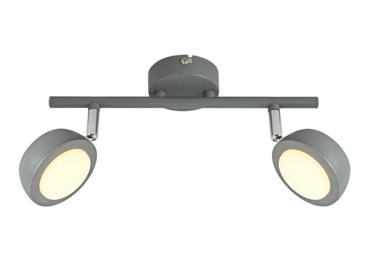 Listwa sufitowa Belona LED 2-punktowa 35 cm szara