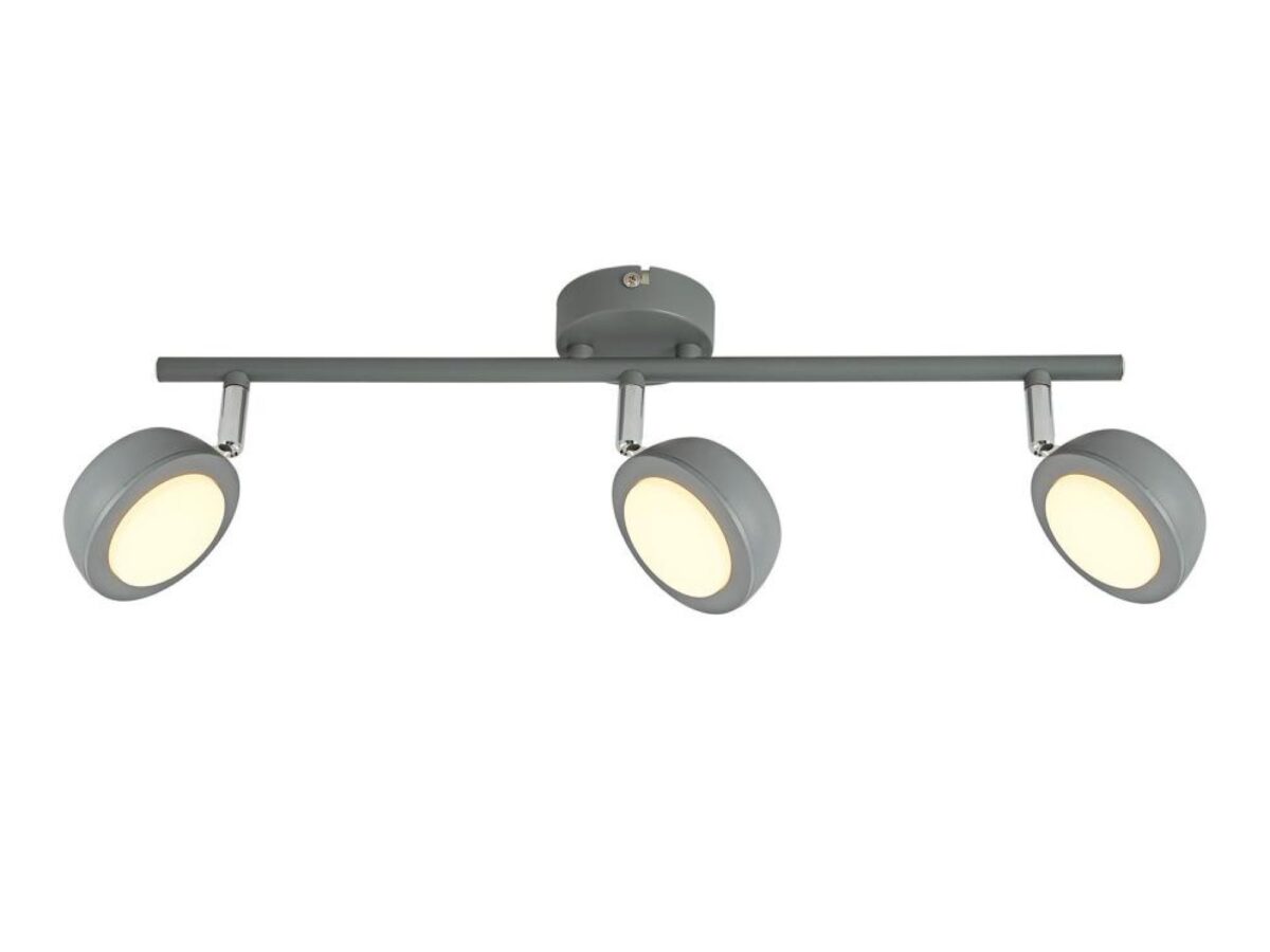 Listwa sufitowa Belona LED 3-punktowa szara 54 cm